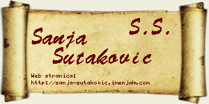 Sanja Šutaković vizit kartica